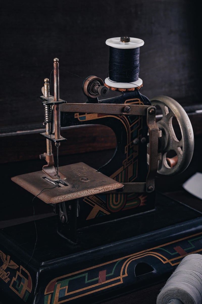 Upcycled sewing machine